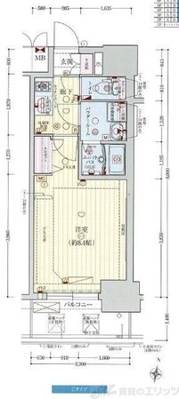 プレサンス梅田の物件間取画像